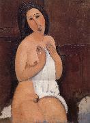 Amedeo Modigliani, Nu assis a la chemise
